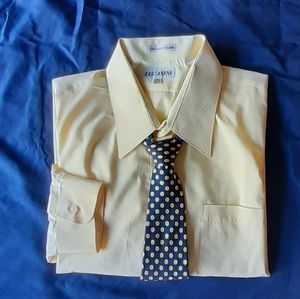 Lucasini | Shirts | Lucassini Yellowlemon Shirt With Matching Tie ...